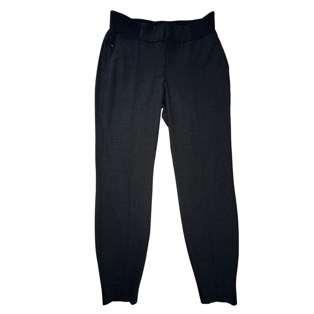 Athleta Work It City Pants Size 2 Gray‎ Wool Blend Slim Fit Trousers Career
